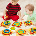 Load image into Gallery viewer, Montessori Shape Sorting Puzzle for Toddlers Baby Infant Preschool
