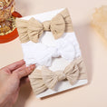 Load image into Gallery viewer, 3Pcs/Set Girls Cable Knit Turban Baby Bows Headbands For Children
