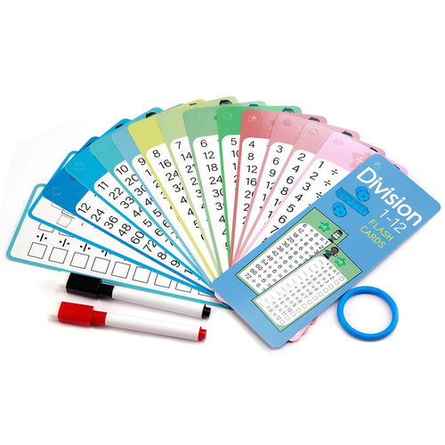 0-12 Multiplication Charts, Times Table Cards, Self Check Math