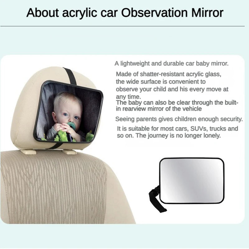 EAFC Adjustable Wide Car Rear Seat Mirror Baby/Child Seat Car Safety