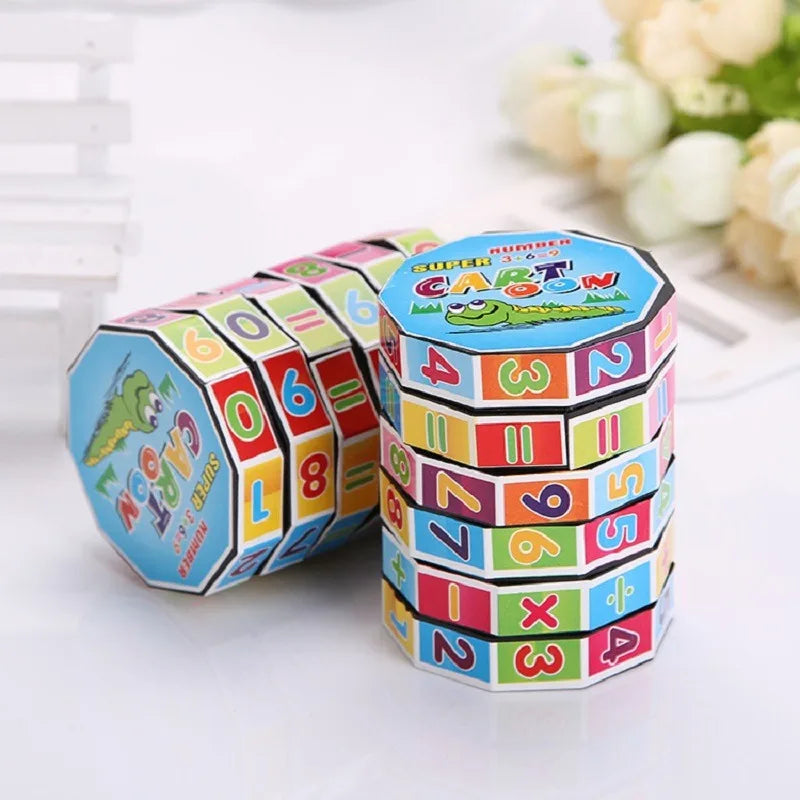 Children Mathematics Numbers Magic Cube Toy Montessori Puzzle Game