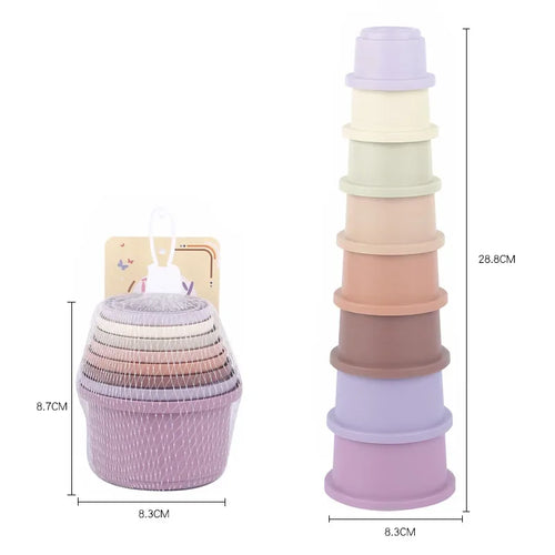 Baby Stacking Cup Toys Baby Early Educational Toy Nesting Cup Toy Baby