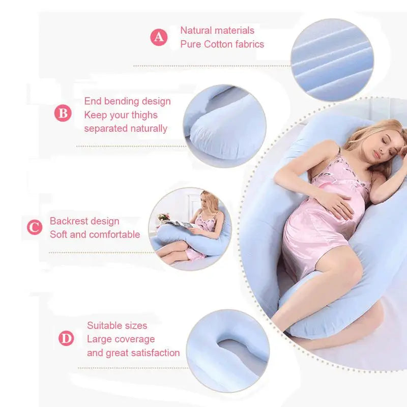 140*80cm Pregnancy Pillow cases Sleeping Waist Pillow for Pregnant