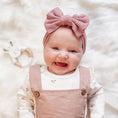 Load image into Gallery viewer, Candy Color Knit Baby Headbands Rib Bow Elastic Soft Newborn Headbands
