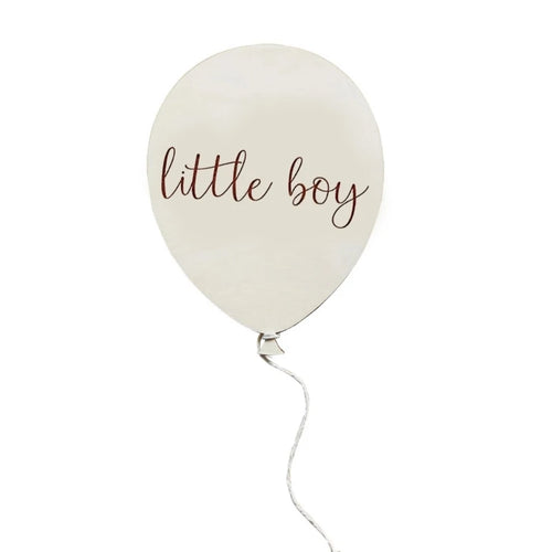 Baby Wooden Balloon Milestone Newborn Birth 1-12 Month Card Birthday