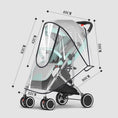 Load image into Gallery viewer, Universal Stroller Rain Cover Baby Pram Portable Waterproof Raincoat
