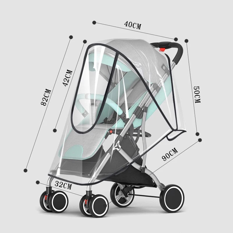 Universal Stroller Rain Cover Baby Pram Portable Waterproof Raincoat