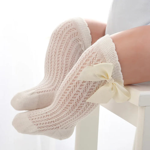 Summer Newborn Baby Socks Cute Big Bow Princess Girls Socks Children