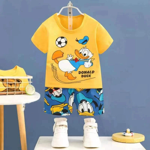 Disney Mickey Donald Duck Baby Clothing Girls Boys Cotton Suit for