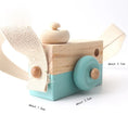 Load image into Gallery viewer, Wooden Fashion Camera Baby Toys Pendant Baby Block Montessori Toys for
