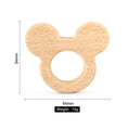 Load image into Gallery viewer, 1pc Baby Teether Wooden Food Grade Cartoon Animals DIY Kids Teething
