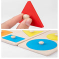 Load image into Gallery viewer, Montessori Colorful Geometry Grasping Board Wooden Toys Pegged Grab
