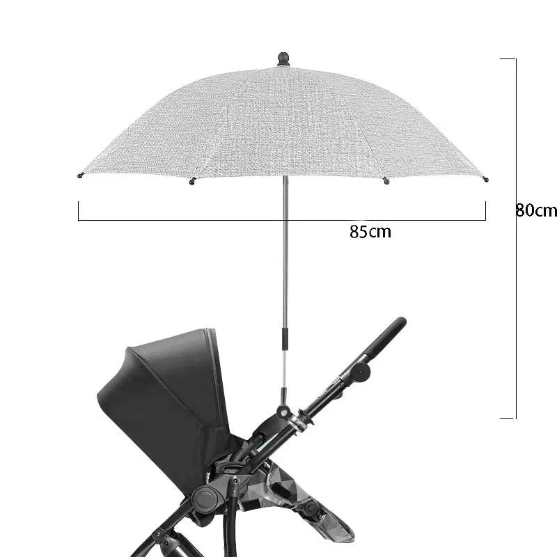 Baby Stroller Folding Umbrella UV Sun Rain Protection Parasol 360