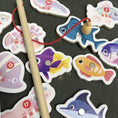 Load image into Gallery viewer, Montessori Wooden Fishing Toys For Children Magnetic Marine Life
