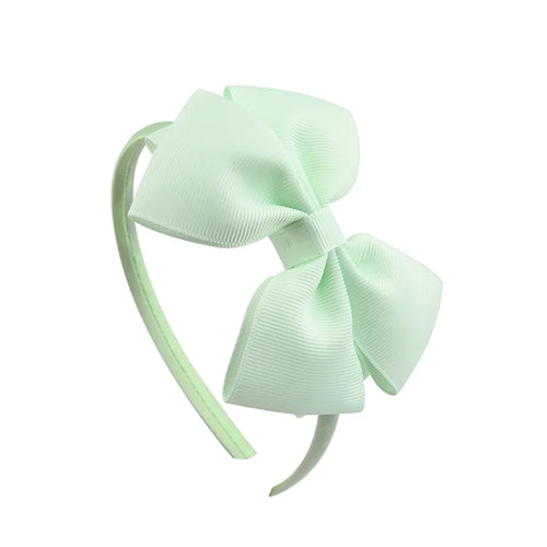 1 Piece Ribbon Handmade Hair Bows Hairbands for Baby Girls 20 Colors