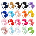 Load image into Gallery viewer, 1 Piece Ribbon Handmade Hair Bows Hairbands for Baby Girls 20 Colors
