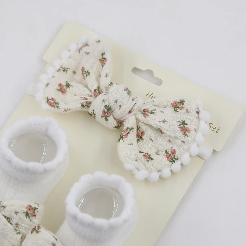 3Pcs/Set Newborn Baby Girls Leg Ruffled Long Cotton Cute Socks Kid