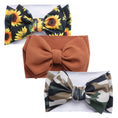 Load image into Gallery viewer, 3Pcs/Lot Flower Bullet Baby Headband Cow Leopard Dot Print Headwraps
