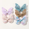 Load image into Gallery viewer, 2/4/5Pcs Girls Cute Sequins Double Butterfly Hair Clip Bow Hairpins
