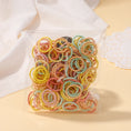 Load image into Gallery viewer, 100Pcs/bag Girls Colorful Hair Bands Set Nylon Elastic Rubber Band
