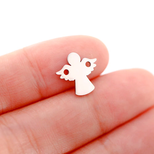 5pcs/Lot Stainless Steel Pendant Cute Baby Foot /Virgin Mary/Maternal