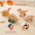 Load image into Gallery viewer, 1PC Baby Toy Beech Wood Block Cartoon Dinosaur Car Educational
