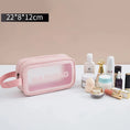 Load image into Gallery viewer, Clear Travel Bags for Toiletries, Portable PVC Waterproof Cosmetic
