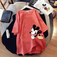 Load image into Gallery viewer, Disney Mickey Mouse T-shirt Summer Cartoon Mid-length Short-sleeved
