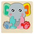 Load image into Gallery viewer, Wooden Puzzle Montessori Animals Carton Colorful Learning Education
