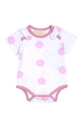 Load image into Gallery viewer, Smart Short Sleeve Bodysuit + Bib - Pink Rose
