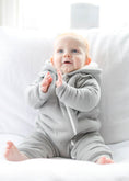 Load image into Gallery viewer, Smart Cuddly Jumpsuit + Bib - Gray
