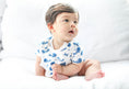 Load image into Gallery viewer, Smart Short Sleeve Bodysuit + Bib - Blue Whale
