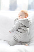 Load image into Gallery viewer, Smart Cuddly Jumpsuit + Bib - Gray
