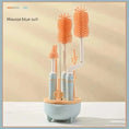 Load image into Gallery viewer, 4Pcs Silicone Bottle Brush for Babies 3 Color Long Handle Cleaning
