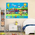 Load image into Gallery viewer, 35Pcs Vehicle Felt Story Board Set Transportation Interactive Game
