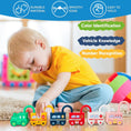 Load image into Gallery viewer, 3Pcs Early Learning Lock Unlock Car Train Toy with Keys, Kids
