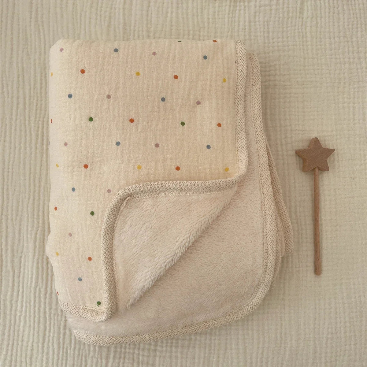 Fleece Winter Baby Blanket for Newborn Swaddle Bedding Velvet Muslin