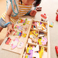 Load image into Gallery viewer, Montessori Little Bear Change Clothes Kids Early Education Wooden
