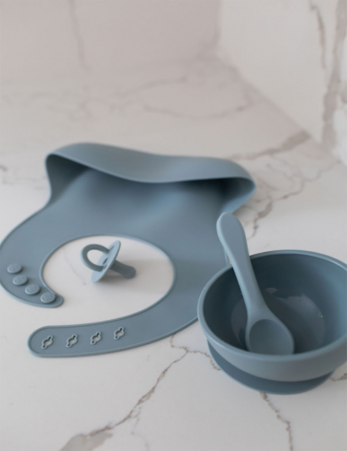 Azul | Silicone Bib Set