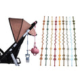 Load image into Gallery viewer, Baby Pacifier Chain with Safety Straps Silicone Holder Stroller &
