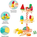 Load image into Gallery viewer, Wooden Ice Cream Counter Playset for Toddler Toys,  Montessori Pretend
