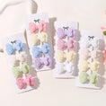 Load image into Gallery viewer, 4Pcs/set Candy Colored Hair Clip Set for Girls Double Layered Bow Cute
