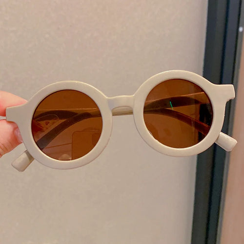 2021 New Children's Sunglasses Infant's Retro Solid Color