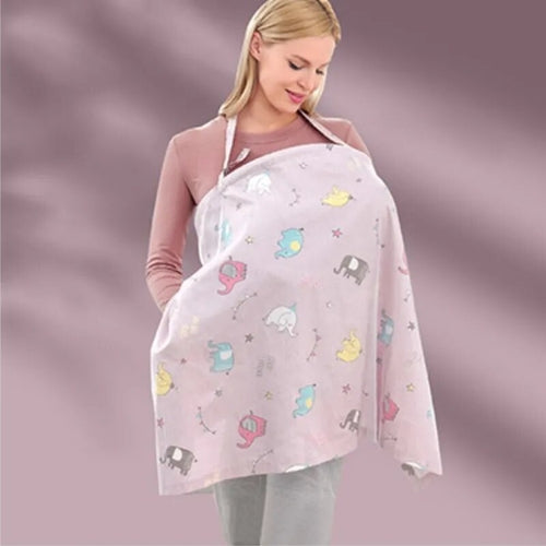 Cotton Mother Cape Blanket Nursing Apron Carseat Stoller Cover