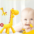 Load image into Gallery viewer, Dr.isla 1 pcs Silicone Teethers Giraffe Cartoon Baby Ring Teether BPA
