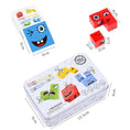 Load image into Gallery viewer, Kids Emotions Expression Game Wooden Cube Face Changing Board Cartoon
