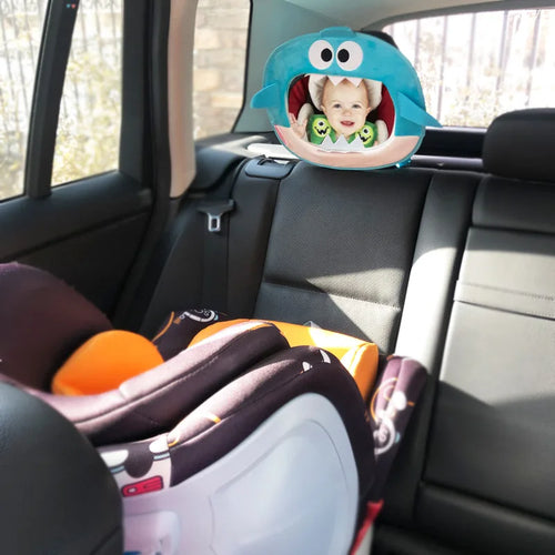 Infant Hanging Rear Mirror Auto Cute Cartoon Animal Plush Car Pendant