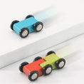 Load image into Gallery viewer, 4/7 Track Wooden Ramp Racing Toddler Toy Car Set Montessori
