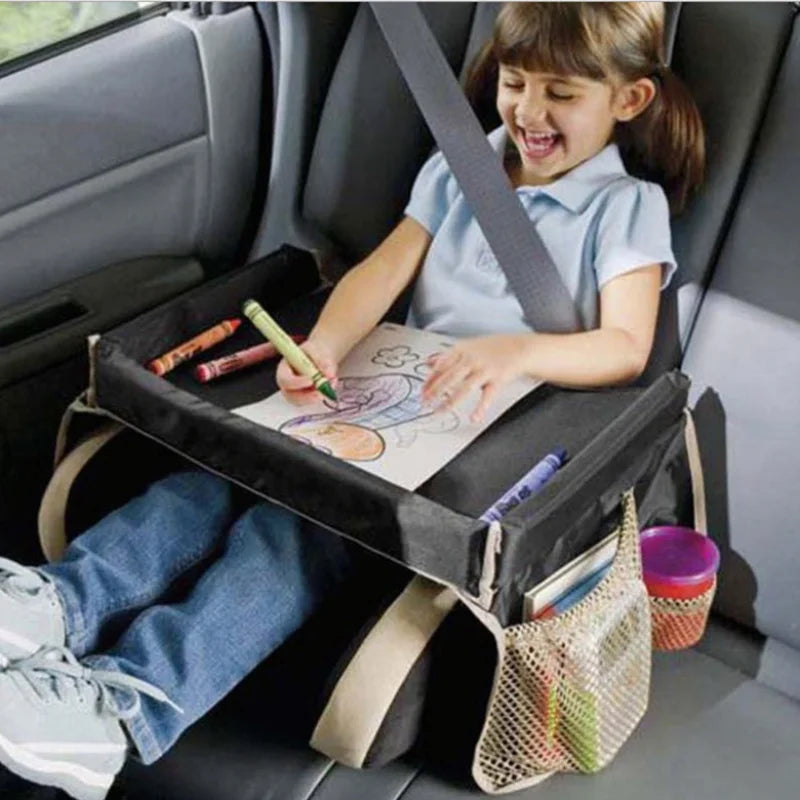 Dining Car Table for Kids Baby Kids Car Tray Plates Portable