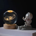 Load image into Gallery viewer, Kids LED Crystal Ball Toys Table Lamp 3D Moon Planet Galaxy Decor
